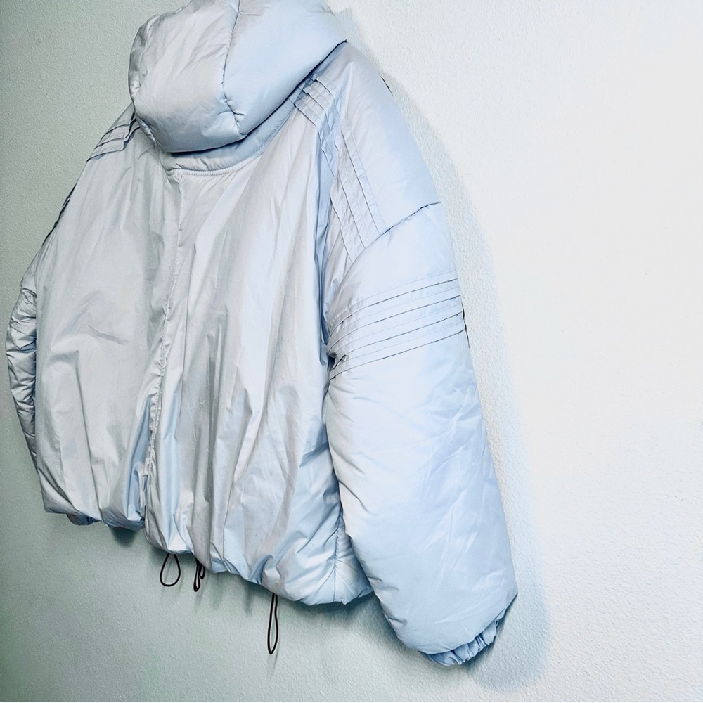 Free People Light Blue and Brown Puffer Jacket - Picture 5 of 9